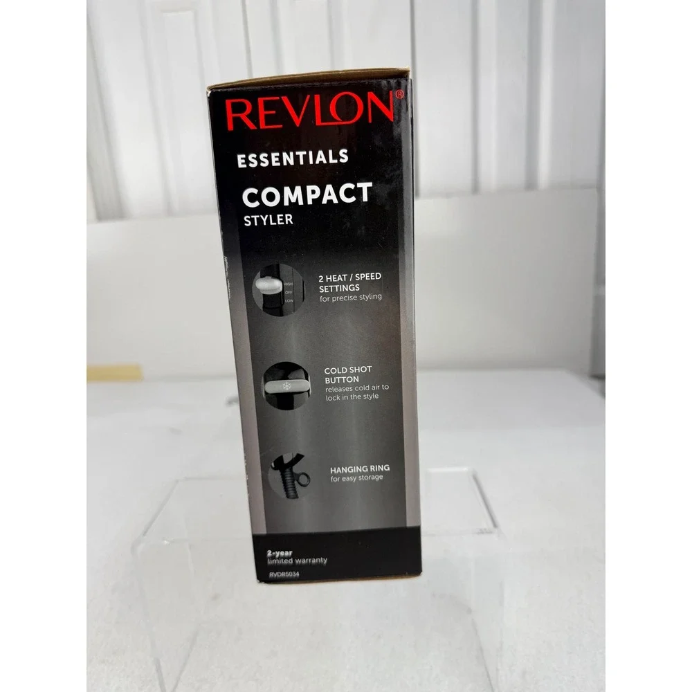 Revlon Essentials Compact Styler Hair Dryer 1875W 2 Speed Settings New Sealed